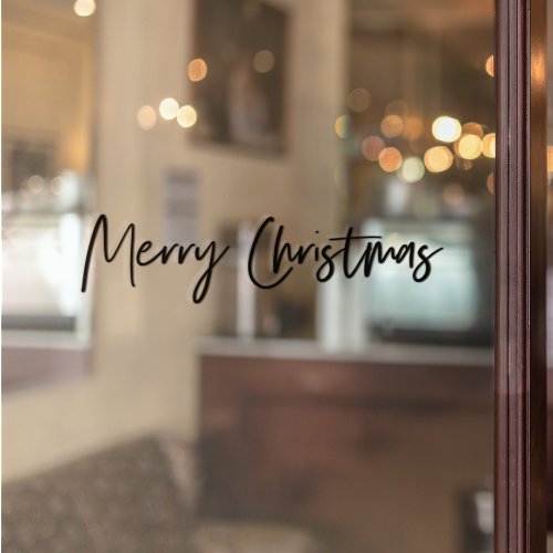 Merry Christmas  Holiday Window Cling