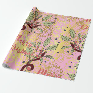 Merry Christmas  Holiday Wrapping Paper
