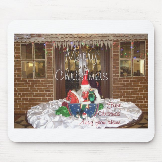 Merry Christmas holidays away from home Inspired A Mouse Pad (Front)