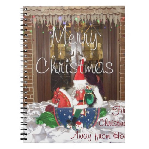 Merry Christmas holidays away from home Inspired A Notebook