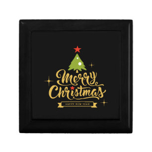 Merry Christmas Holidays Gift Box