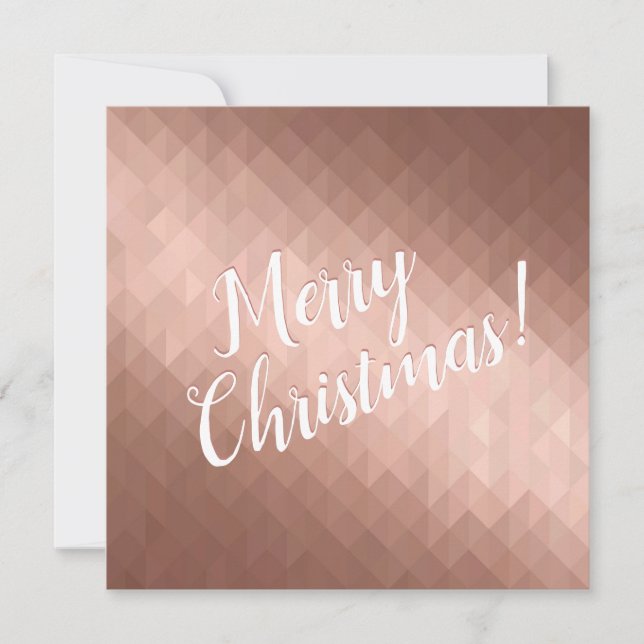 Merry Christmas holidays rose gold chic design  (Front)