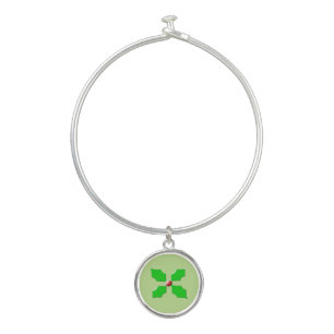 Merry Christmas Holly Bangle Bracelet