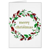 Merry Christmas Holly Wreath (Front)
