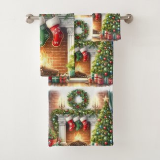 Merry Christmas Home Holiday Stockings 