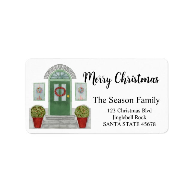 Merry Christmas home Label (Front)