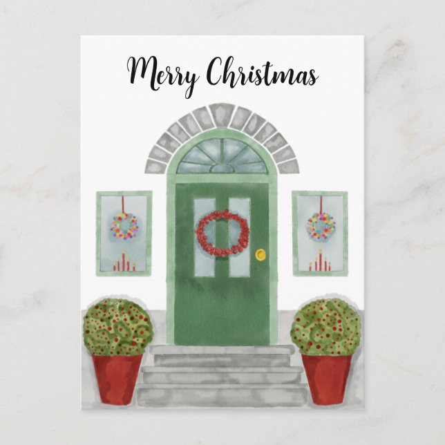 Merry Christmas home Postcard (Front)