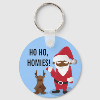 Merry Christmas Homeboys: Black Santa & Blingin' Keychain