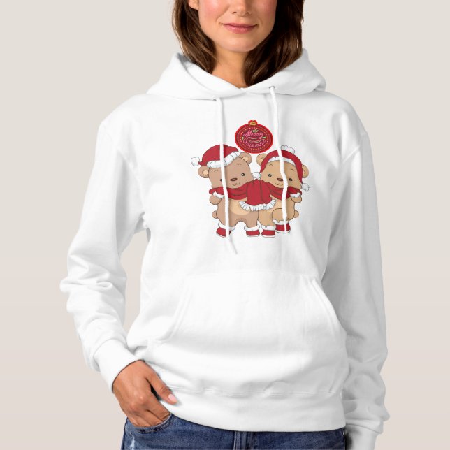 Merry Christmas Hooded Sweatshirt (Front)