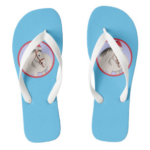 Merry Christmas Horse Flip Flops