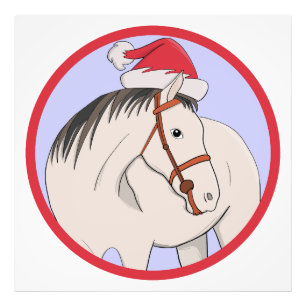 Merry Christmas Horse Photo Print
