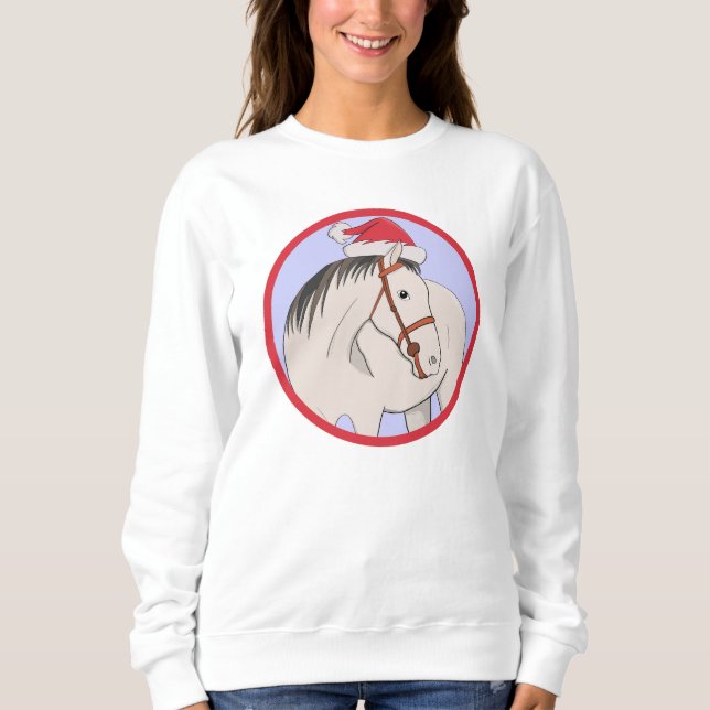 Merry Christmas Horse Sweatshirt (Front)