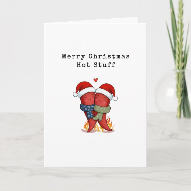 Merry Christmas Hot Stuff Card (Front)