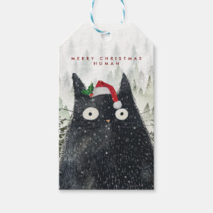 Merry Christmas human cat gift tags