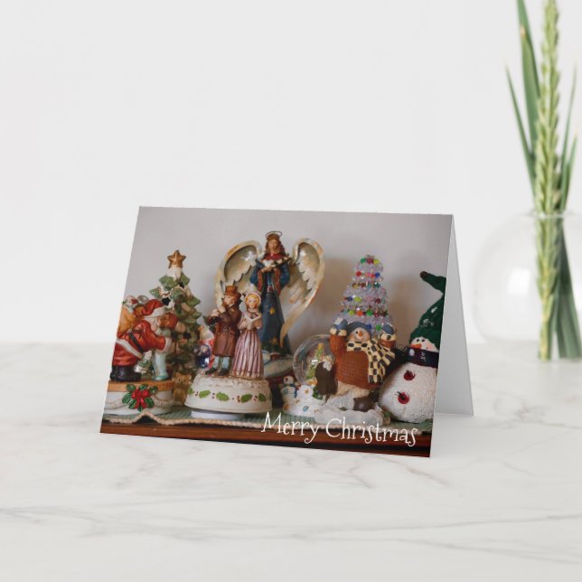 Merry Christmas Hummel Figurines Holiday Card (Front)