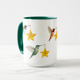Merry Christmas Hummingbirds Mug