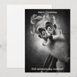 Merry Christmas Humor Santa Holidays greeting Holiday Card