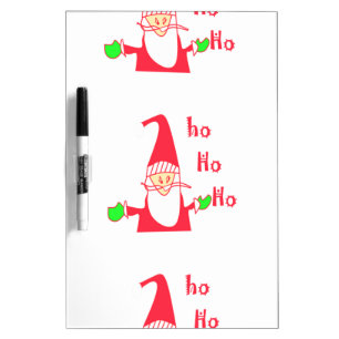 Merry Christmas Humorous Santa Mouse Unique FestiV Dry Erase Board