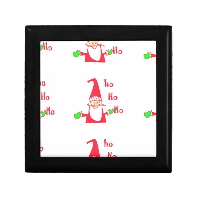 Merry Christmas Humorous Santa Mouse Unique FestiV Gift Box (Front)