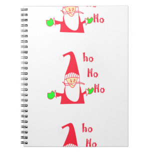 Merry Christmas Humorous Santa Mouse Unique FestiV Notebook