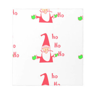 Merry Christmas Humorous Santa Mouse Unique FestiV Notepad