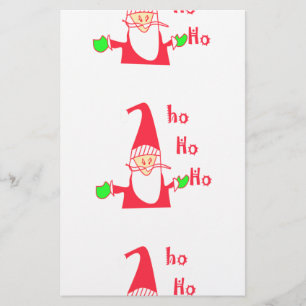 Merry Christmas Humorous Santa Mouse Unique FestiV Stationery