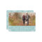 Merry Christmas Ice Blue & Snow Personalized Photo