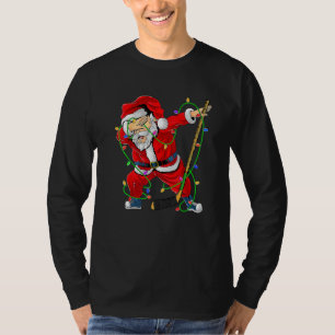 Merry Christmas Ice Hockey Dabbing Santa Claus Hoc T-Shirt