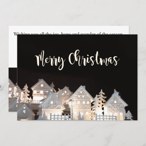 Merry Christmas  Illuminated Christmas Houses Invitation