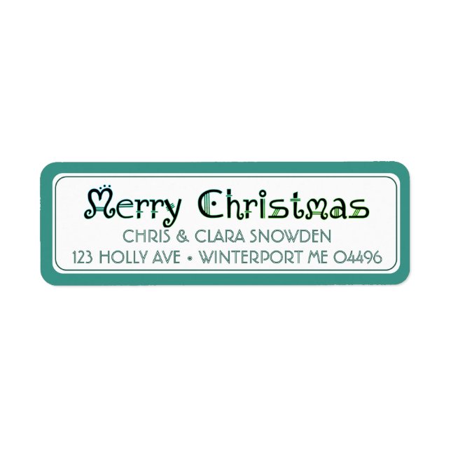 Merry Christmas in 1500s Church-inspired Font  Lab Label (Front)