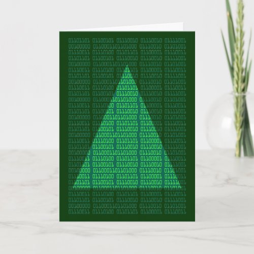 Merry Christmas in Binary Holiday Card