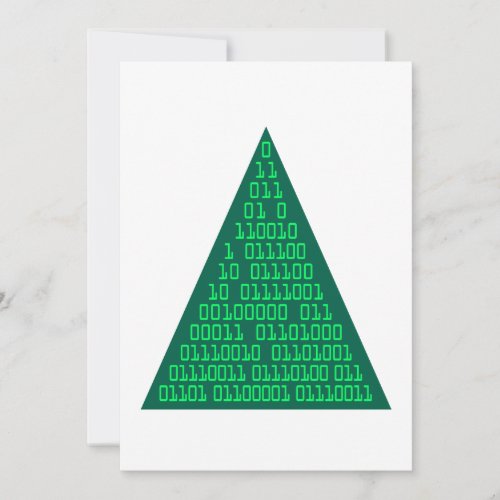 Merry Christmas in Binary Holiday Card