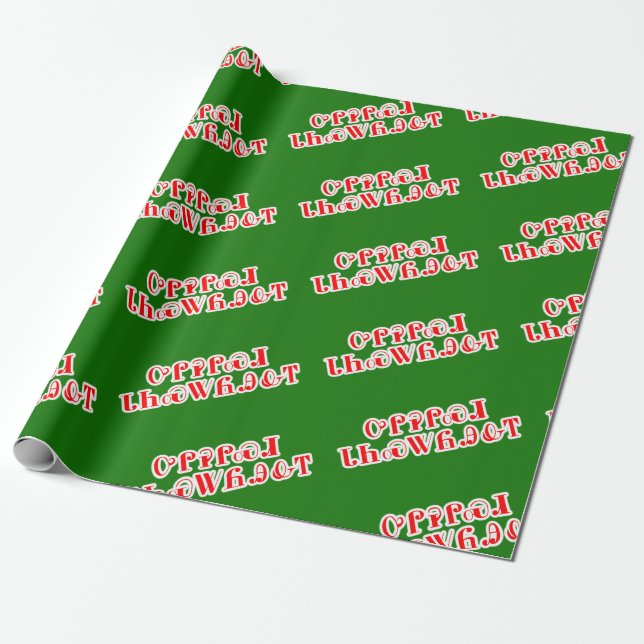 Merry Christmas in Cherokee Wrapping Paper (Unrolled)