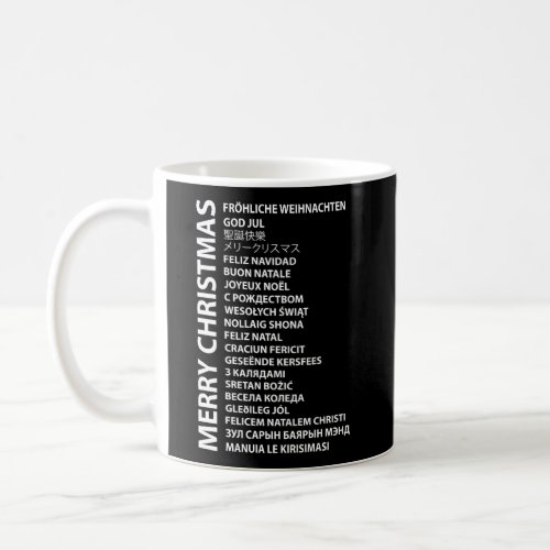 Merry Christmas In Different Country Language Trav Coffee Mug