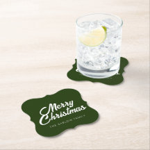 Merry Christmas in Forest/Dark Green
