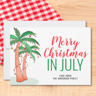Merry Christmas in July Holiday Card