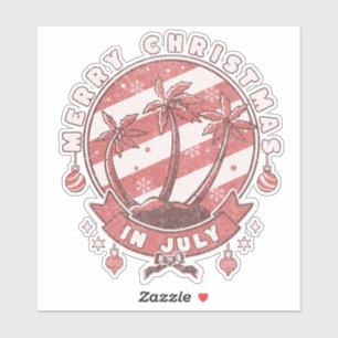 Merry Christmas in July Sticker