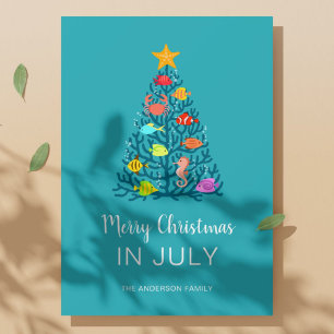 Merry Christmas in July Tropical Coral Tree Fishes