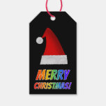 [ Thumbnail: "Merry Christmas!" in Rainbow Text, Red Santa Hat Gift Tags ]