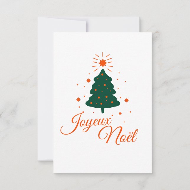 Merry Christmas in Red: Classic and Cheerful Tree Card (Front)