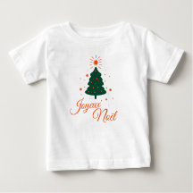 Merry Christmas in red: classic fir tree and cheer