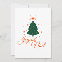 Merry Christmas in red: classic fir tree and cheer