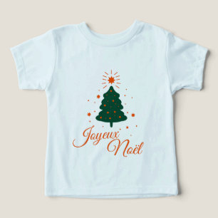 Merry Christmas in red: classic fir tree and cheer Toddler T-shirt