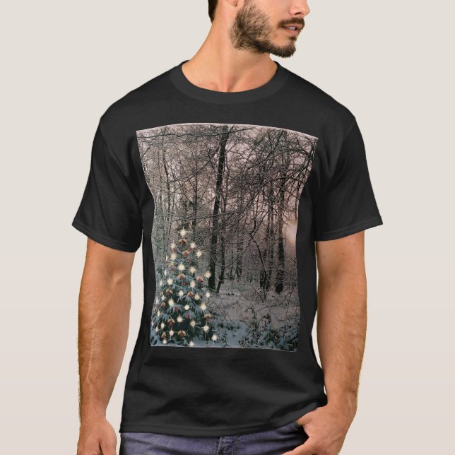 Merry Christmas In The Woods  T-Shirt (Front)