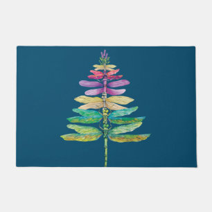 Merry Christmas insect Lover Xmas Dragonfly Christ Doormat