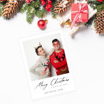 Merry Christmas Instant Photo Minimalist<br><div class="desc">Send fun,  Chic & Minimalist Holiday or Christmas cards with a little bit of a retro photo vibe your Merry Christmas Instant Photo Minimalist Christmas Cards.</div>