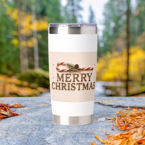 MERRY CHRISTMAS  INSULATED TUMBLER