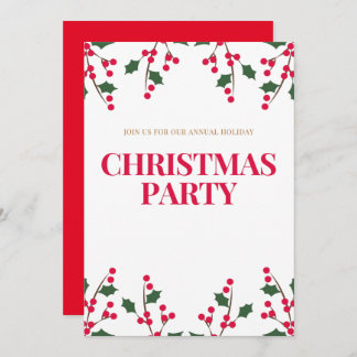 Merry Christmas invitation