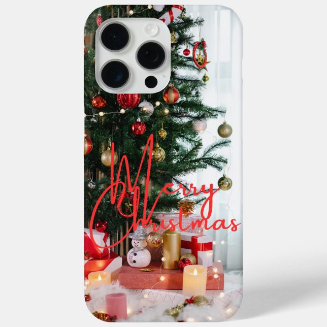 Merry Christmas iPhone 15 Pro Max Case (Back)