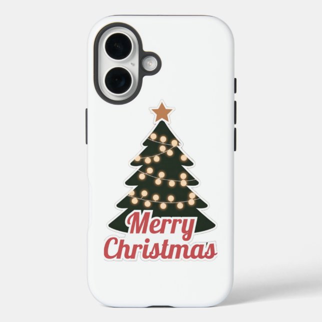 Merry Christmas iPhone 16 Case: Festive New Model Case-Mate iPhone Case (Back)